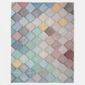 Couverture Polaire Shabby Carrelage Chic Pastel (Devant)