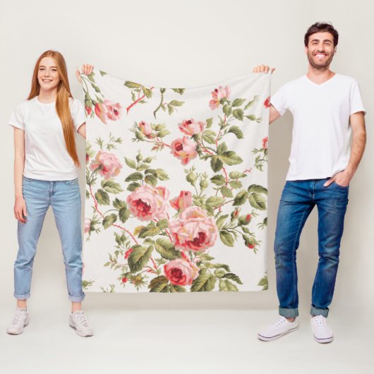 Couverture Polaire Shabby Chic (En situation)