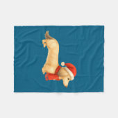 Couverture Polaire Shaded Cream Christmas Dachshund Dog Mom Funny Cut (Devant (Horizontal))