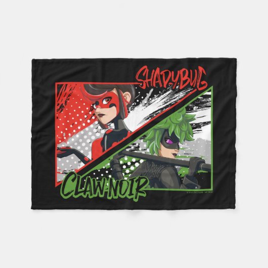 Couverture Polaire Shadybug et Noir glacé (Devant (Horizontal))