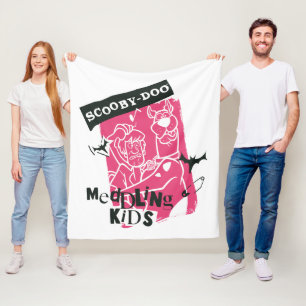 Couverture Polaire Shaggy and Scooby Doo Meddling Kids Punk Outline
