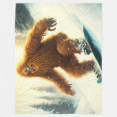 Couverture Polaire Shaggy Bigfoot Snowboard AI Yeti Snowboard (Devant)