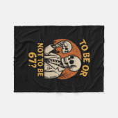 Couverture Polaire Shakespeare 67 Mème Drôle Squelette Nerd Halloween (Devant (Horizontal))