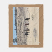 Couverture Polaire Shaman Band & Feathers Fleece Blanket (Devant)