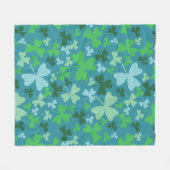 Couverture Polaire Shamrock coloré (Devant (Horizontal))