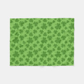 Couverture Polaire Shamrock de la Saint Patrick Motif Clover (Devant (Horizontal))