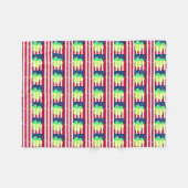 Couverture Polaire Shamrock du drapeau irlandais américain Clover St. (Devant (Horizontal))