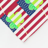 Couverture Polaire Shamrock du drapeau irlandais américain Clover St. (Coin)