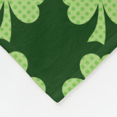 Couverture Polaire Shamrock vert Clover Pois motif (Coin)