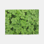 Couverture Polaire Shamrock vert frais, veine de St. Patricks (Devant (Horizontal))