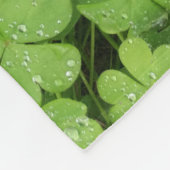 Couverture Polaire Shamrock vert frais, veine de St. Patricks (Coin)