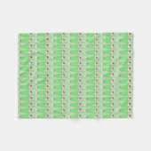 Couverture Polaire Shamrock vert Milkshake St. Patrick's Day Shake (Devant (Horizontal))