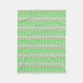 Couverture Polaire Shamrock vert Milkshake St. Patrick's Day Shake (Devant)