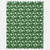 Couverture Polaire Shamrock vert, Saint Patrick's Day (Devant)