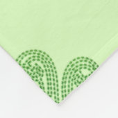Couverture Polaire Shamrocks sur le vert (Coin)