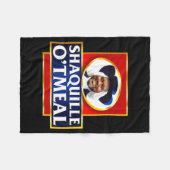 Couverture Polaire Shaquille Oatmeal Funny Meme  (Devant (Horizontal))