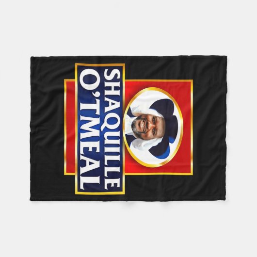 Couverture Polaire Shaquille Oatmeal Funny Meme  (Devant (Horizontal))