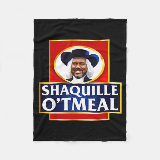 Couverture Polaire Shaquille Oatmeal Funny Meme  (Devant)