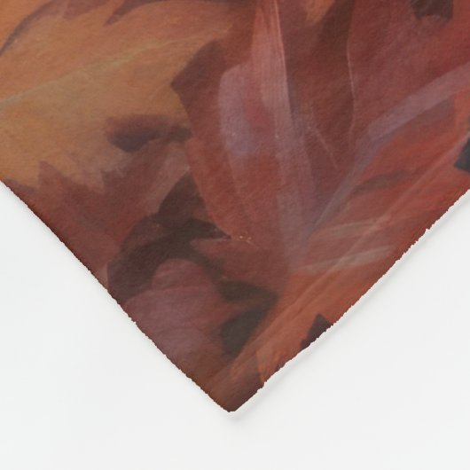 Couverture Polaire Shar Pei dans l'automne Feuilles automne Inspire (Coin)