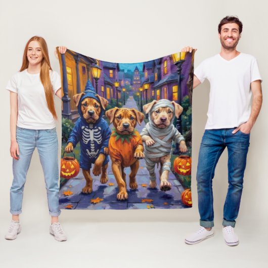 Couverture Polaire Shar Pei Dogs Trick-or-Treating Halloween Costumes (En situation)