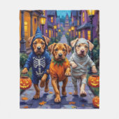 Couverture Polaire Shar Pei Dogs Trick-or-Treating Halloween Costumes (Devant)