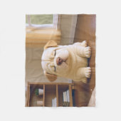 Couverture Polaire Shar Pei Puppy - Soft Serenity by WangWang (Devant)