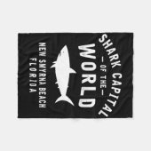 Couverture Polaire Shark Catal Of The World - New Smyrna Beach Fl-fun (Devant (Horizontal))