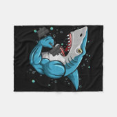 Couverture Polaire Shark Gym Powerlifting Weightlifting Bodybuilding (Devant (Horizontal))