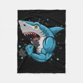 Couverture Polaire Shark Gym Powerlifting Weightlifting Bodybuilding (Devant)
