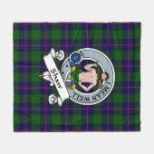 Couverture Polaire Shaw De Sauchie Moderne Clan Badge Tartan Plaid (Devant (Horizontal))
