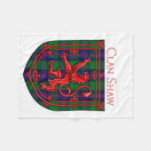 Couverture Polaire Shaw Tartan Scottish Plaid Lion Rampant (Devant (Horizontal))