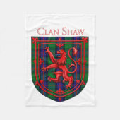 Couverture Polaire Shaw Tartan Scottish Plaid Lion Rampant (Devant)