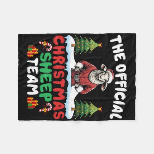 Couverture Polaire Sheep Lover Xmas Lights Christmas Tree Christmas S (Devant (Horizontal))