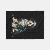 Couverture Polaire Sheepadoodle Christmas I'm Fine Everything Is Fine (Devant (Horizontal))