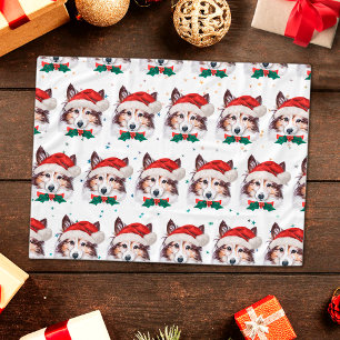 Couverture Polaire Sheltie Chien race Étoiles de Noël