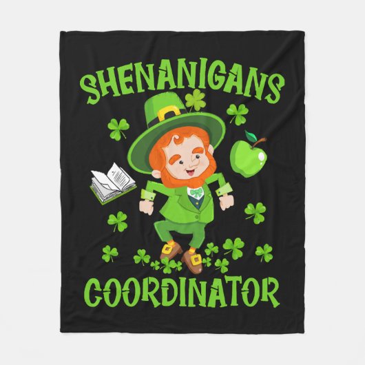 Couverture Polaire Shenanigans Coordonnateur Funny Enseignant St Patr (Devant)