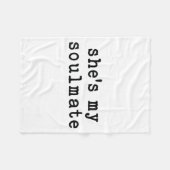 Couverture Polaire She's My Soulmate I Don't Know Him Funny Matching (Devant (Horizontal))