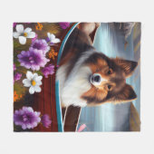 Couverture Polaire Shetland Sheepdog sur une pagaie : une aventure Pi (Devant (Horizontal))