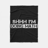 Couverture Polaire Shhh I's Doing Math Funny Gym entraînement de musc (Devant)