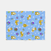 Couverture Polaire Shiba adorable Inu et boules de Temari (Devant (Horizontal))