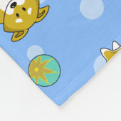 Couverture Polaire Shiba adorable Inu et boules de Temari (Coin)