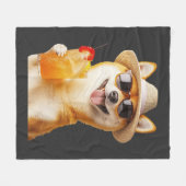 Couverture Polaire Shiba Inu (Devant (Horizontal))