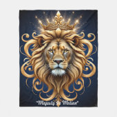 Couverture Polaire "Shimmering Royal Roar" (Devant)