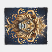 Couverture Polaire "Shimmering Royal Roar" (Devant (Horizontal))