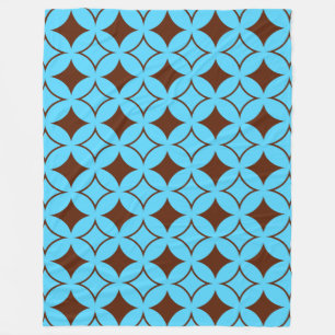 Couverture Polaire Shippo bleu et marron
