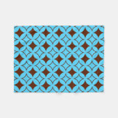 Couverture Polaire Shippo bleu et marron (Devant (Horizontal))