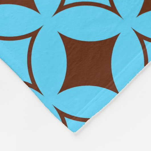 Couverture Polaire Shippo bleu et marron (Coin)