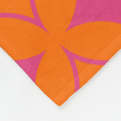 Couverture Polaire Shippo rose et orange (Coin)