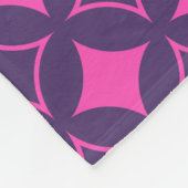 Couverture Polaire shippo rose et violet (Coin)