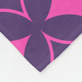 Couverture Polaire shippo rose et violet (Coin)